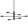Sufitowa LAMPA regulowana ORBIT 7946 Nowodvorski industrialne molekuły sticks do jadalni czarne