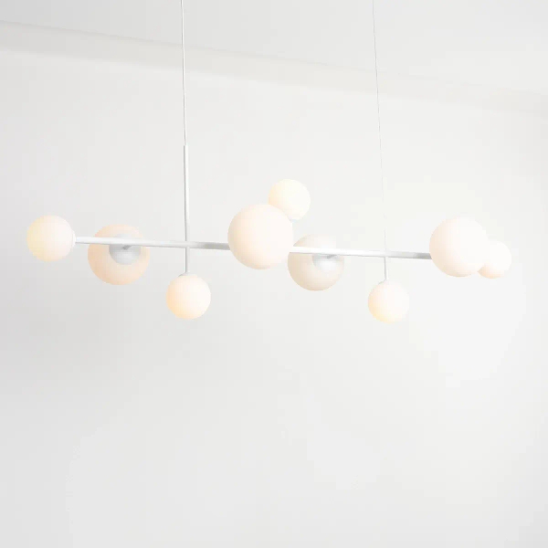 Molekułowa lampa sufitowa DIONE 1092N Aldex do salonu biały