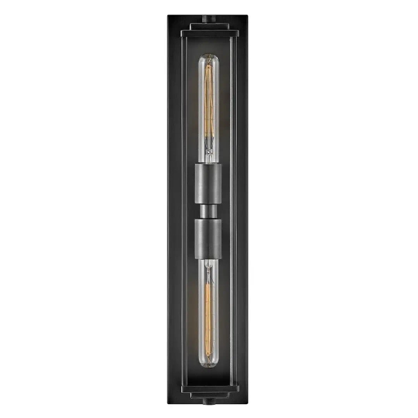 Lampa ścienna góra-dół Henri QN-HENRI-WB2-BX szklany IP44 czarny