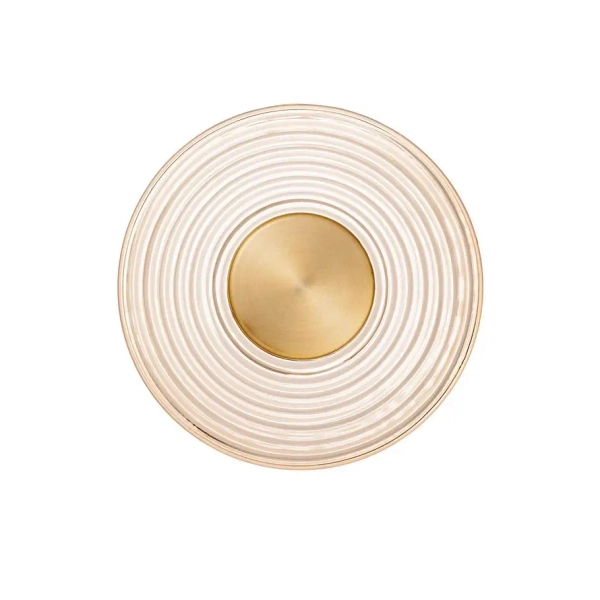 Lampa ścienna BERMUDEZ złota LE44929 1xLED 8W 3000K owalna ryflowana