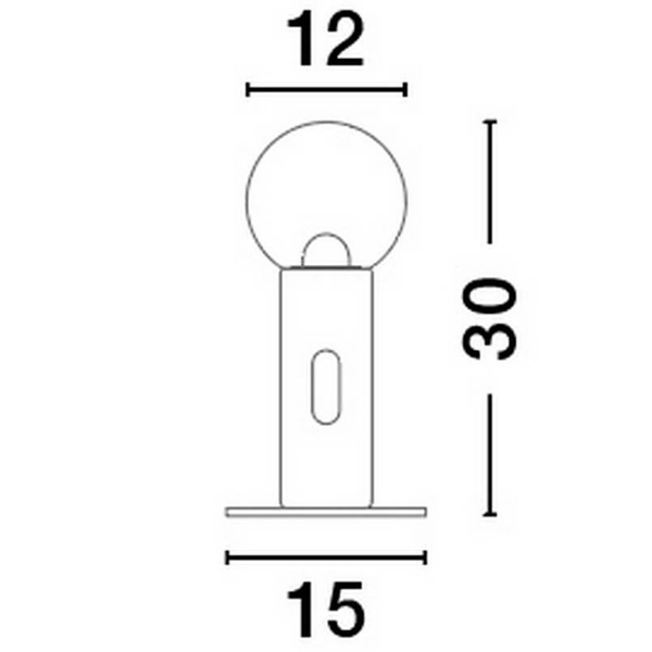 Stołowa lampka dotykowa BARBARA LE44552 LED 11W 3000K biały