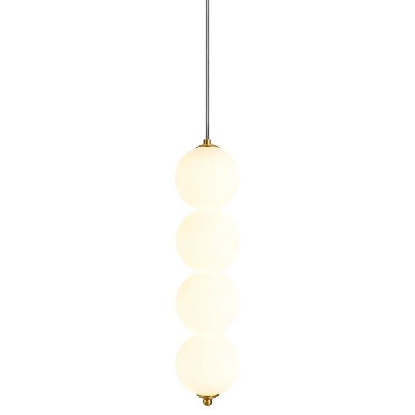 Zwisająca lampa do jadalni Pontti LWKM4 LED 12W 3000K kule złoty