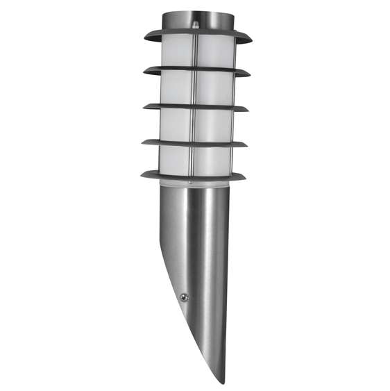 Zewnętrzna LAMPA ogrodowa SERENA 204509 Polux ścienna OPRAWA elewacyjna metalowy KINKIET IP44 outdoor inox