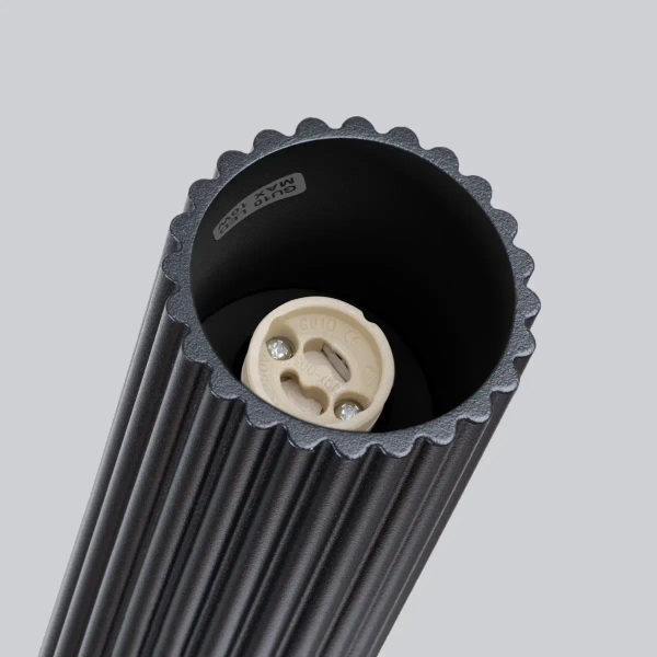 Lampa podłużna sufitowa KARBON SL.1569 ryflowana tuba czarna