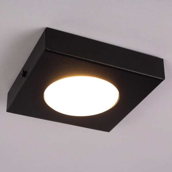 Lampa nasufitowa do jadalni Hero 40919 kwadratowa square czarna