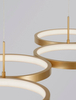 Lampa wisząca ringi GARCIA LE42828 Luces Exclusivas do salonu LED 41W 3000K złota