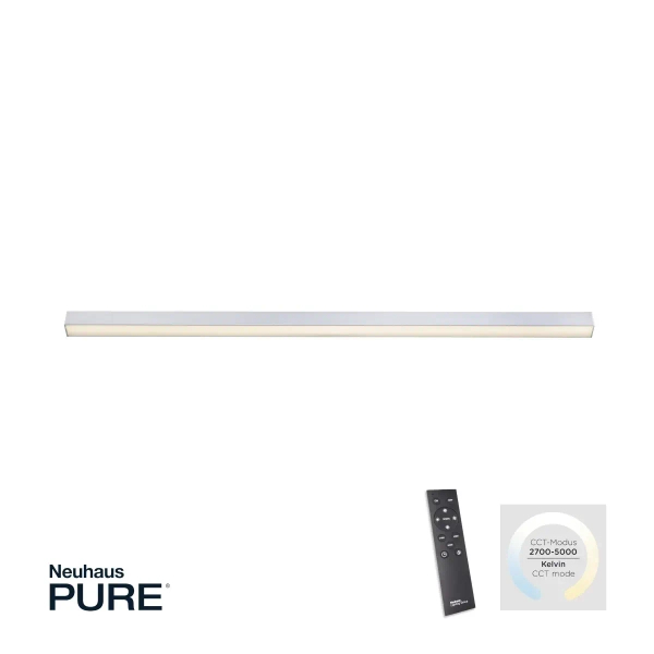 Sufitowa lampa sterowana pilotem PURE-LINES biała 6021-95 1xLED 18W 2700-5000K belka