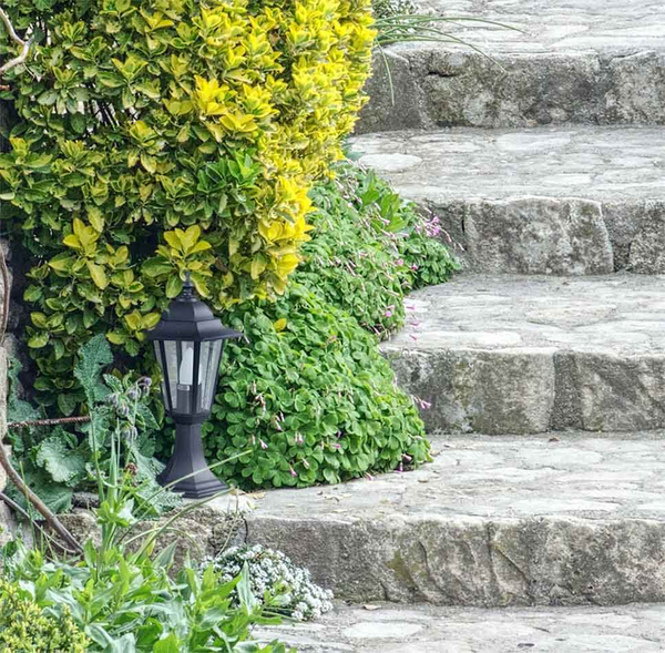 Ogrodowa stojąca lampka Standard K-5009S CZARNY czarna 