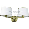 Kinkiet lampa ścienna IBIS 22-00890 metalowa abażurowa klasyczna biała