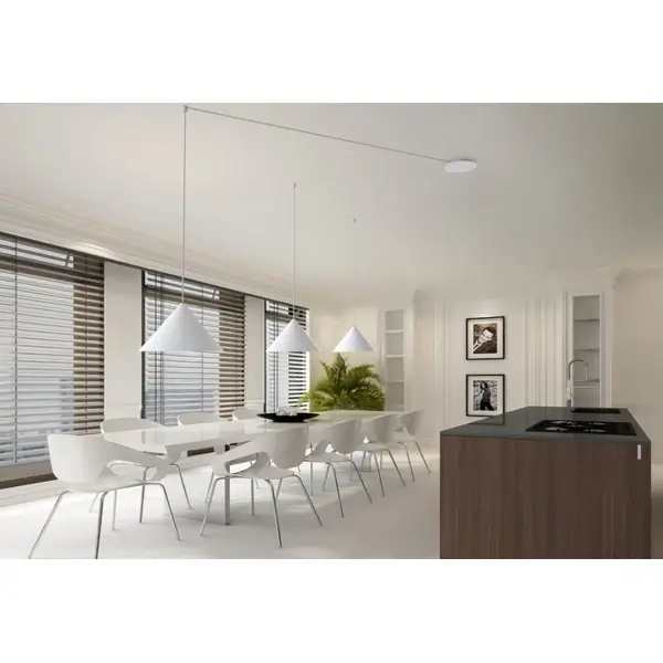 Klosz jadalniany Cameleon Zenith L 8071 Nowodvorski trójkątny biały