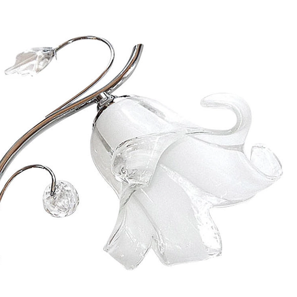 Kinkiet ścienny VEN K-3691/1 CHROM szklana crystal glamour kryształki chrom