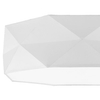 Geometryczny plafon Kantoor 1565 TK Lighting okrągły z tkaniny biały