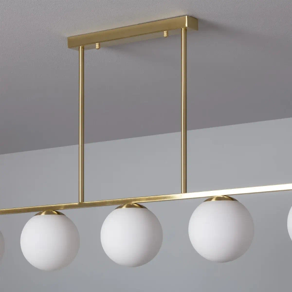 Lampa zwisająca Milano ABR-LWM-6XE27 Abruzzo molekuły złota biała