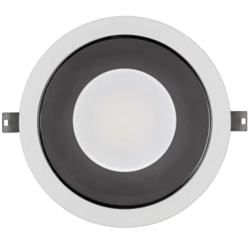 Wpust LAMPA sufitowa KEA 8768 Nowodvorski metalowa OPRAWA łazienkowa LED 40W 3000K okrągła IP44 biała