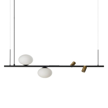 Wisząca lampa TRASIMENO AZ5639 Azzardo LED/G9 10W 3000K biały czarny złoty