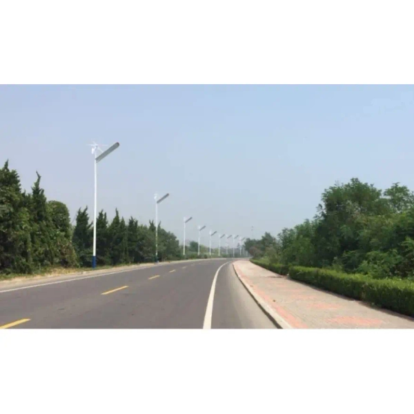 Hybrydowa lampa uliczna Windsun Greenie WS-70W LED 70W CCT IP65 szary