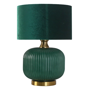 Lampka stolikowa do salonu Tamiza LP-1515/1T small green Light Prestige zielona złota