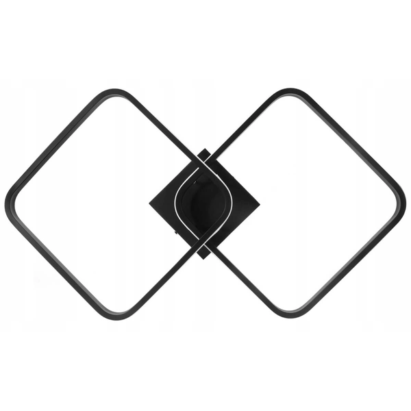 Lampa sufitowa kwadratowa 303 Domeno LED 52W 3000-6000K czarna