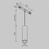 Lampa szynowa magnetyczna LED Focus TR041-4-12WTW-DD2-W LED 12W 2700K biały