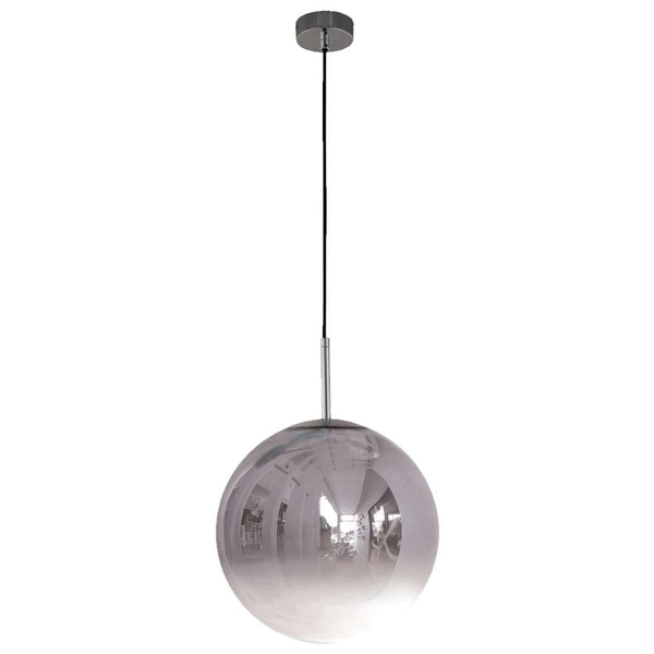 Skandynawska LAMPA wisząca PALLA LP-2844/1P CH Light Prestige loftowa OPRAWA szklany ZWIS kula loft ball srebrna przezroczysta