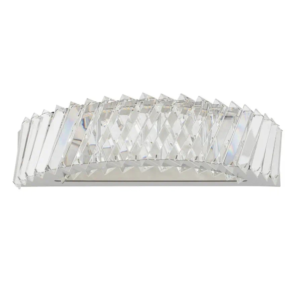 Kinkiet ścienny kryształowy LUXORA 11710 LED 15W 3000K nikiel