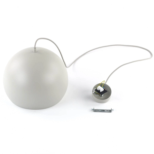 Wisząca lampa nad stół Zoe 10173 do kuchni kopuła półokrąg beżowa