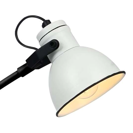 Lampa stołowa ZUMBA 41-72085 metalowa regulowany reflektorek biały czarny
