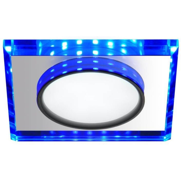 Lampa sufitowa kwadratowa 2263892 Candellux LED 8W 6500K chrom niebieska