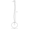 LAMPA wisząca AVIA L 10423108 Kaspa szklana OPRAWA zwis grafitowy