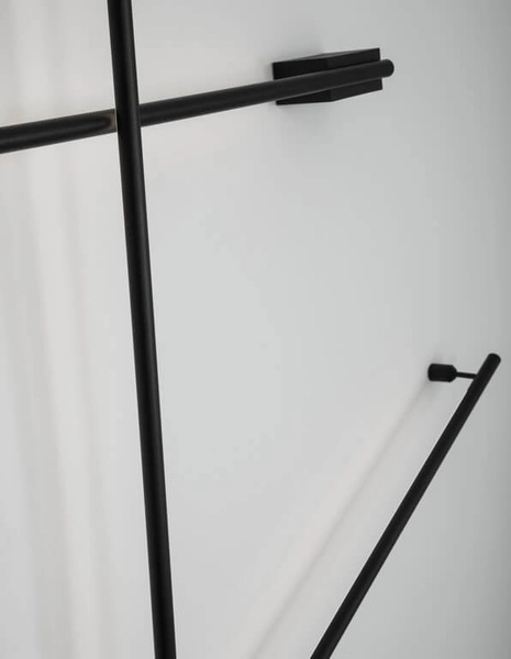 Przyścienna lampa sypialniana Buin LED 15W metal czarna