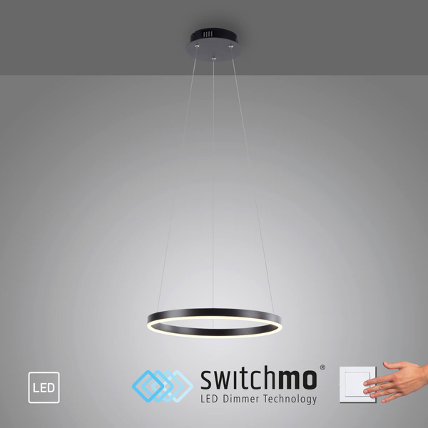 Wisząca lampa RITUS 15393-13 Just Light LED 23,5W 3000K ring antracyt