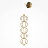 Metalowy kinkiet ścienny Golden Cage MOD216WL-L10G3K LED 17W 3000K złoty