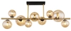 Przysufitowa lampa Riha 56135-9D bubbles czarna bursztynowa