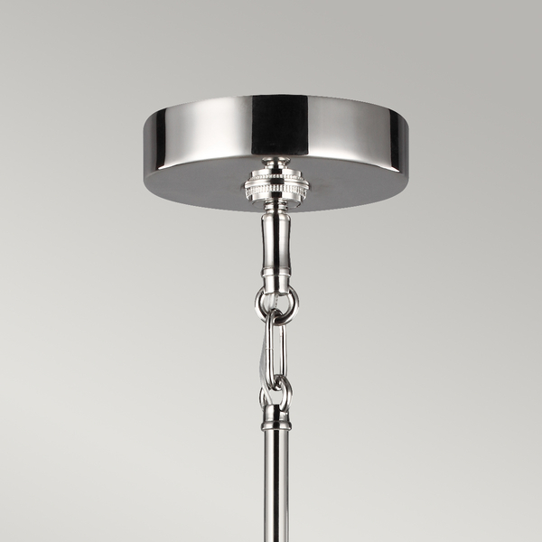 Wisząca lampa QN-HARPER7 geometryczna rama kule nikiel