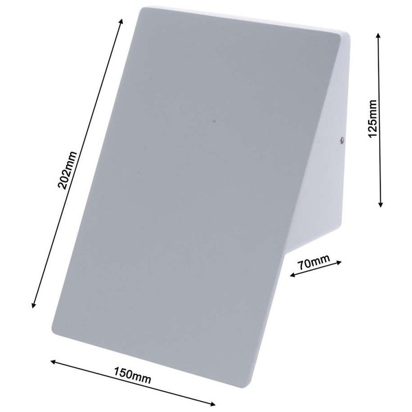 Zewnętrzna LAMPA ścienna PLAIN ML096 Milagro elewacyjna OPRAWA metalowa LED 10W 4000K outdoor IP44 biała