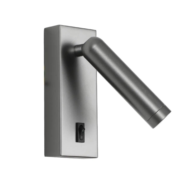 Nowoczesna ścienna lampa Nova WL-46376-1-GR LED 2,5W 3000K tuba szara