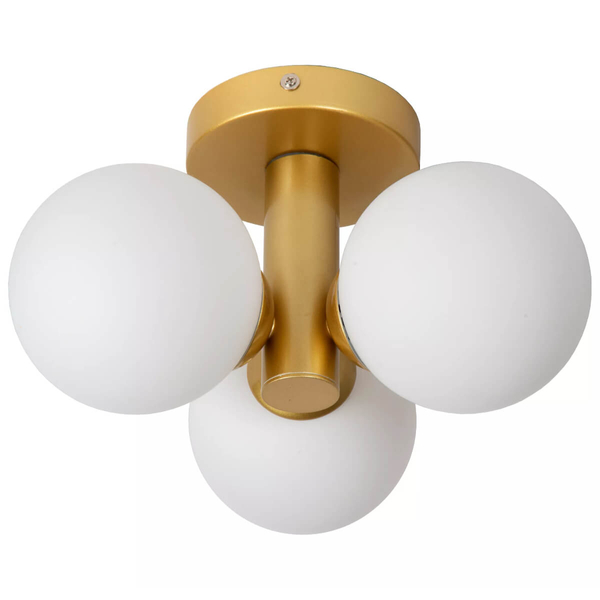 Sufitowa lampa modernistyczna Trudy złota szklane kule