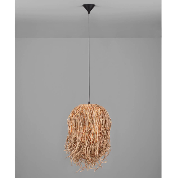 Zwisająca lampa nad stół JACINTO LE44522 do jadalni boho naturalna
