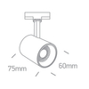Lampa sufitowa 3-fazowa KAMI MYL.00097 LED 8W 3000K tuba biały