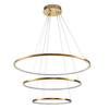 Zwisowa lampa salonowa Circle Slim ST-10112P-3 LED 53W 3000K okrągła złota