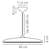 Lampa zwieszana Artist 2420223009 DFTP LED 24W 3000K nad stół biała