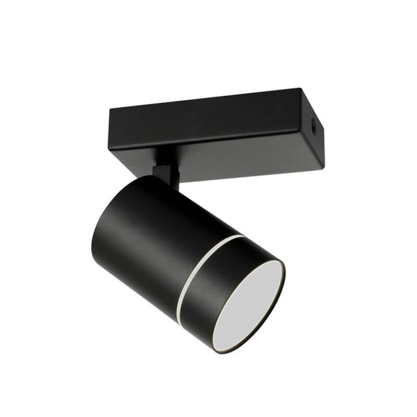 Kierunkowa lampa sufitowa Selma tuba LED 5W 4000K do holu czarna