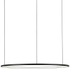 Ringowa wisząca lampa czarna LED 99W 4000K pierścienie potrójne neutralna SLD/000011/4000/B/L