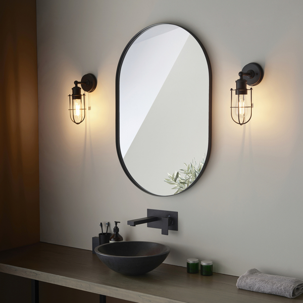 Industrialny kinkiet L&-199948 Light& z włącznikiem IP44 czarny