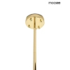 Szklana wisząca lampa SUONO złota biała MSE1501100567 6xE14 glamour