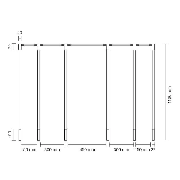 LAMPA sufitowa ALHA N 9402 Shilo metalowa OPRAWA downlight sople tuby białe