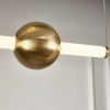 Wisząca lampa belki O-line ST-1691L-4 Step LED 148W 3000K balls mosiądz