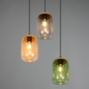 Zwieszana kaskadowa lampa CORK 364630317 Trio do sypialni czarny multikolor