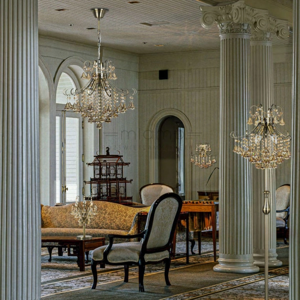 Ścienna LAMPA kinkiet Barcelona 6248/1 21QG Elem kryształowa OPRAWA glamour szklana crystals mosiądz bursztynowa