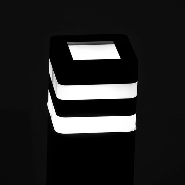 Podłużna lampa ogrodowa Tamiza K-8208 Kaja IP44 słupek metalowa czarna